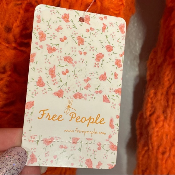 NWT Free People Crashing Waves Pullover Oversized Chunky Knit Boho Sweater Sz L - Picture 15 of 16